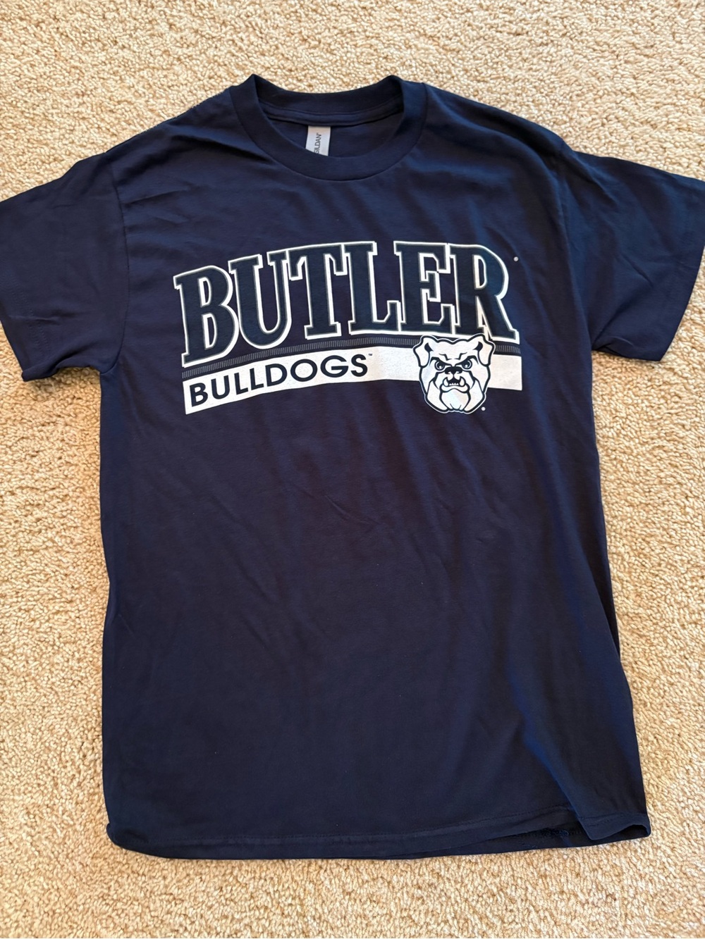 Gildan Navy Butler Bulldogs Short Sleeve Tee